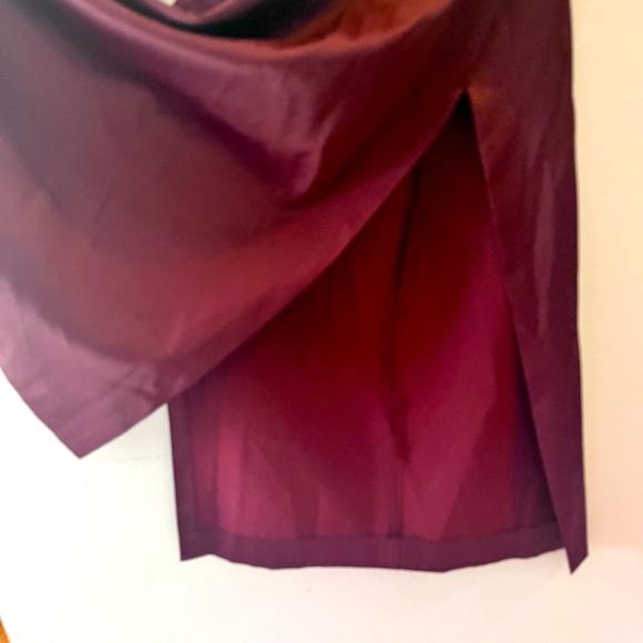 Rampage Juniors Wine / Burgundy Embellished Long Dress - Picture 4 of 6